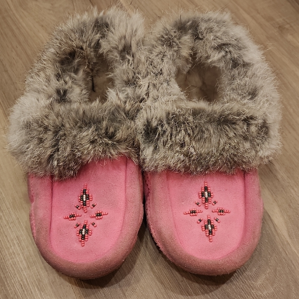 Manitobah Kids Moccasin Slippers